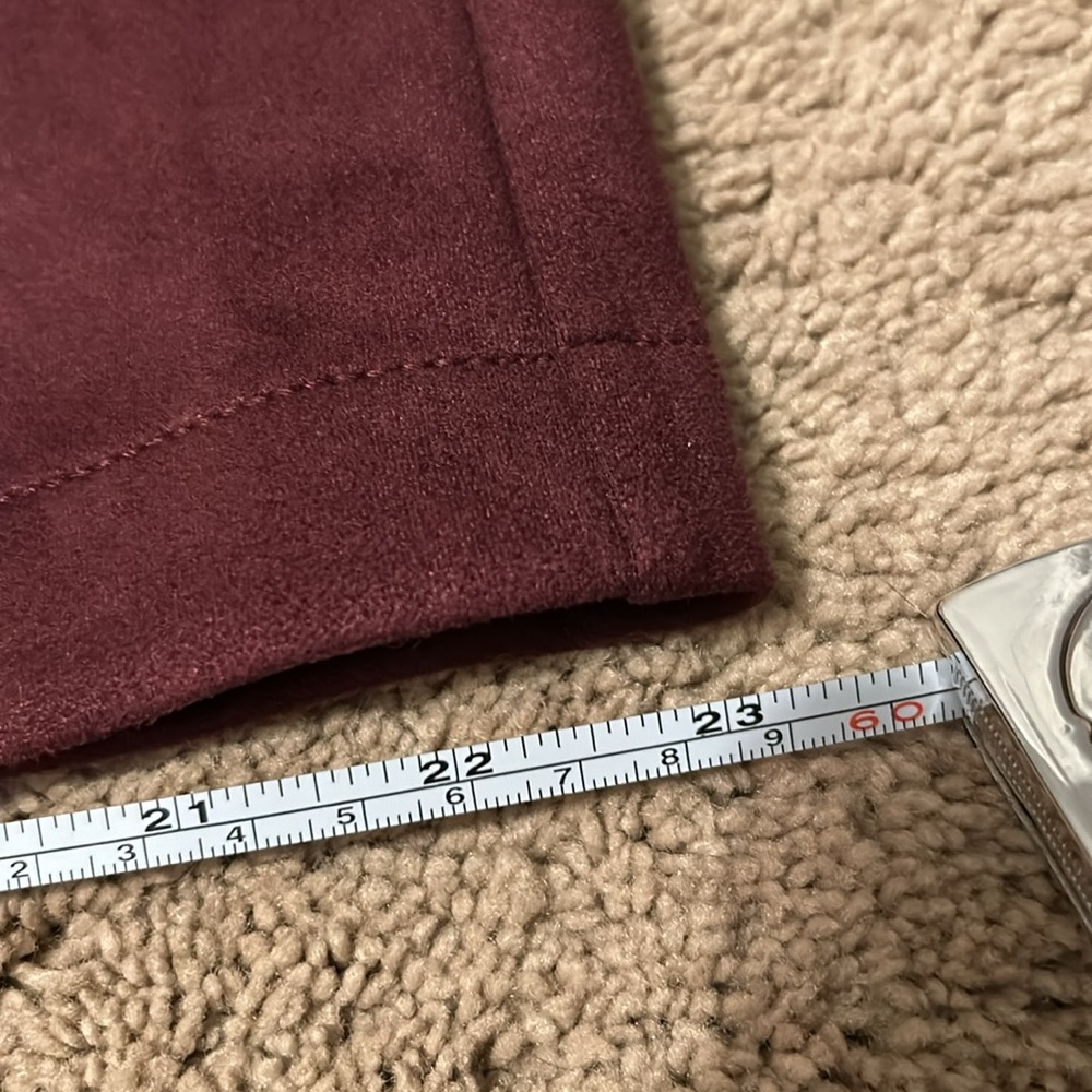 NWT Loft Faux Suede Burgundy Skirt- Size 12 - Picture 11 of 15